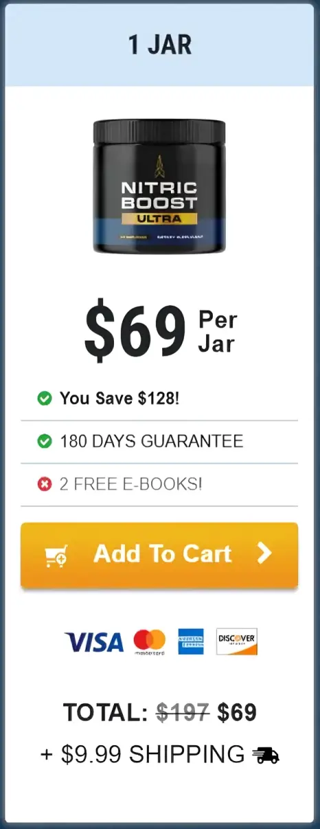 Nitric Boost Ultra 1-Bottle Price